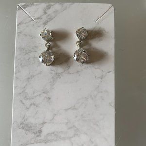 Vintage Cubic Zirconia Dangle Earrings